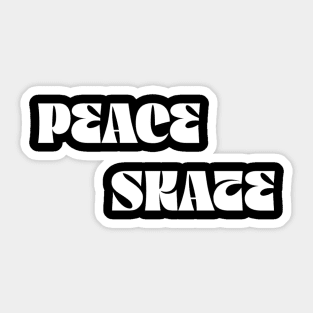 peace skate Sticker